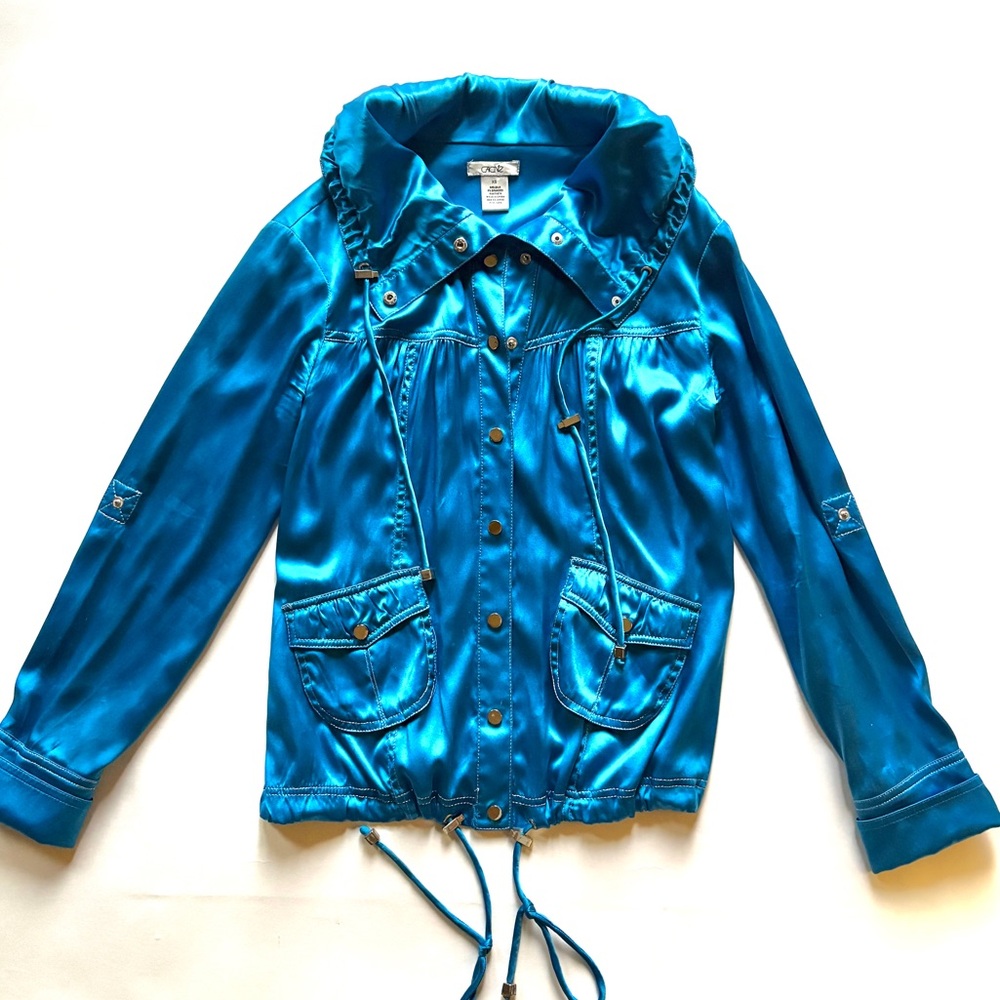 Cache Blue Bomber Jacket
